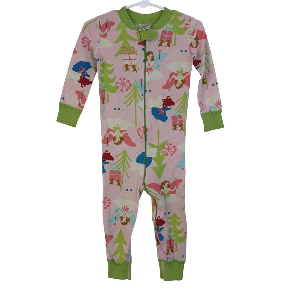 Hanna Andersson‎ 18-24M Princess Forest Fairy Footless Pajamas Organic Cotton